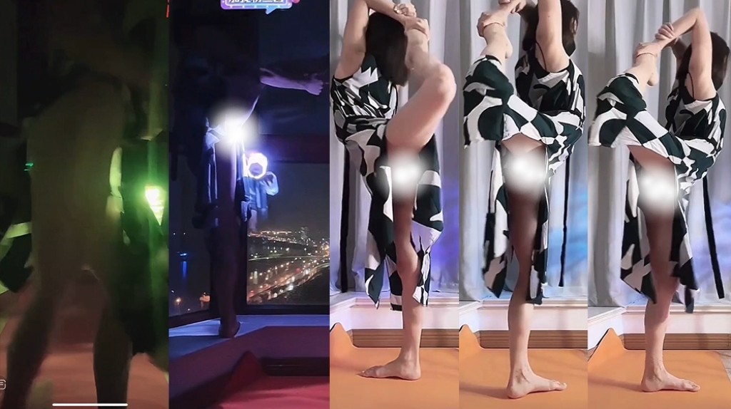 【抖音 青杏小姐姐】 直播大尺真空整活热舞 无内一字马 反差满满！【4V】【90M】深夜宿舍-仓鼠控的第二选择