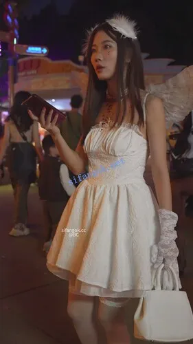 (BC-SSS-101)天使裙美女白丝吊带袜..弯腰被开灯CD..内裤湿了【1V】【767M】 10